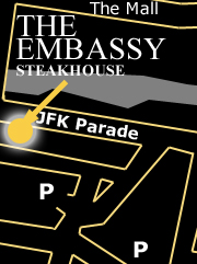 The Embassy Steakhouse location map